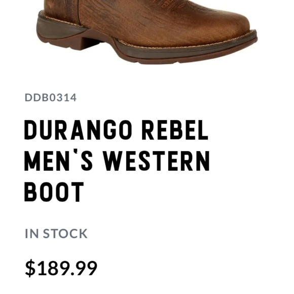 Rebel by Durango western boots - Picture 6 of 7
